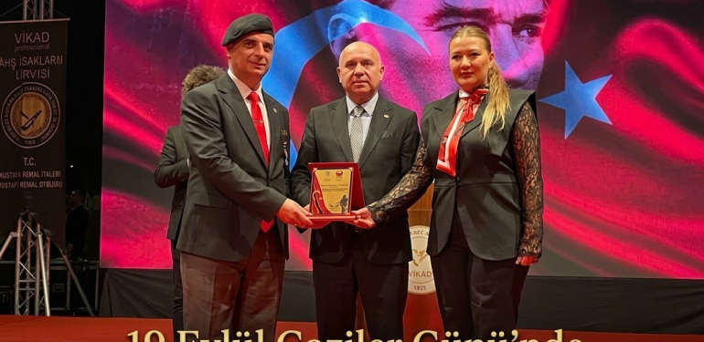 19 Eylül Gaziler Günü’nde Adil Koçalan’a Anlamlı Ödül